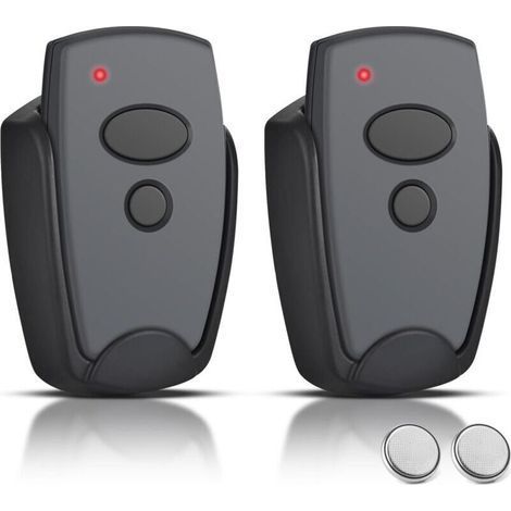 pair Télécommande pour porte de garage 868,3 MHz - Compatible avec Marantec D302-868, D304-868, D382-868, D384-868, D384-868, D323-868, 2 canaux, 2 pièces (1/4)