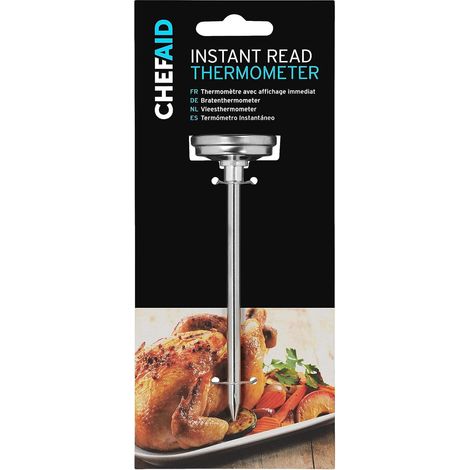 1 Fleischthermometer, klassische Sonde, gut ablesbares Zifferblatt, Messbereich 0-100 °C, präzises Garen (1/5)