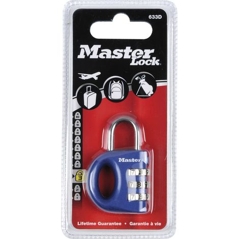 MASTER LOCK Vorhangschloss 633 EURD Zahlenschloss, 32 mm, bunt, SB (1/2)