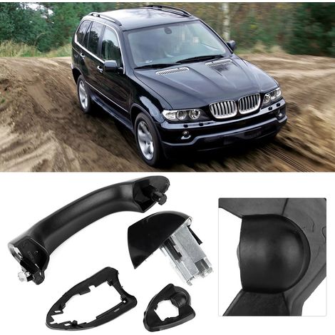 Poignée de porte extérieure arrière gauche compatible avec BMW X5 E53 (2000-2006) 51218243617 (1/5)
