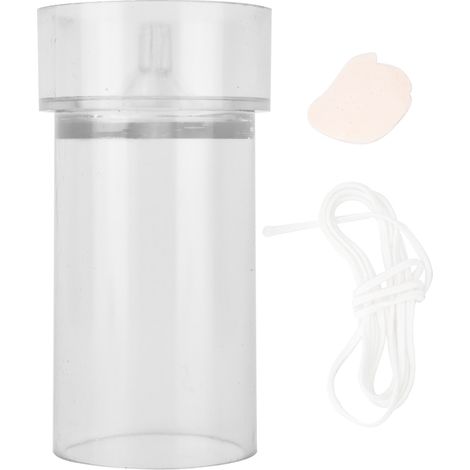 Moule à Bougie Église en Plastique Transparent avec Couvercle Métallique (5x10cm) pour Fabrication de Bougies (1/5)