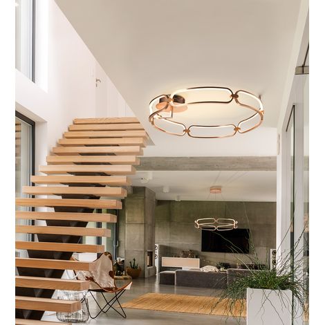 PLAFON LED COLETTE Ø80 ORO ROSA DIM (1/5)