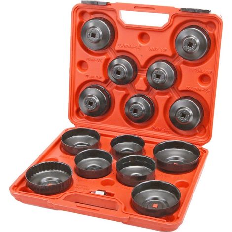 JUEGO DE LLAVES PARA FILTROS DE ACEITE DE COCHE 15 PIEZAS (1/5)