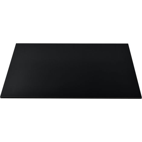 Piano tavolo in vetro ESG 100 x 62 cm nero 030008100