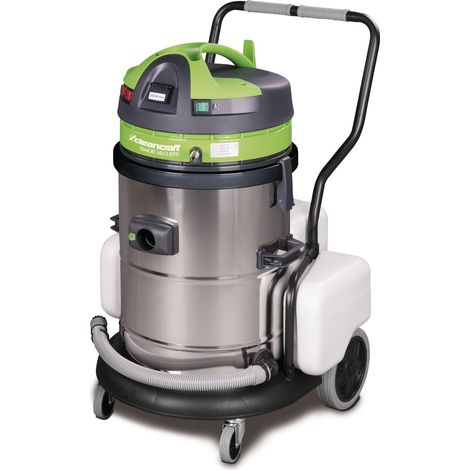 Aspirateur injecteur/extracteur professionnel eau et poussière - Cuve inox 62 L - 2000 W 230 V avec 2 moteurs - Fabrication européenne Cleancraft FLEXCAT 262-2 IEPD