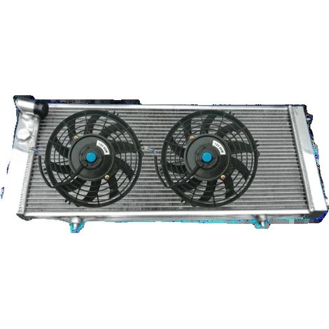 Radiatore in alluminio, dimensioni del nucleo H605mm x L265mm x P42mm, dimensioni complessive H730mm x L300mm x P100mm, diametro di ingresso 35mm, diametro di uscita 35mm, configurazione a 3 file (1/5)