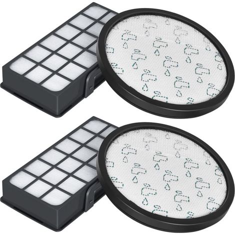 Filtres HEPA pour Rowenta X-Trem Power Cyclonic RO6984EA RO6941EA RO6963EA RO6921EA RO6971EA RO6993EA (Modèle RO69XX) Aspirateurs, Filtre de Rechange Accessoires ZR006001 (Lot de 2) (1/6)