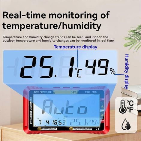 Multimètre intelligent 613, testeur de mesure en temps réel après coupure de courant, A-- (1/5)