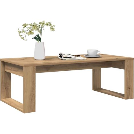 Coffee Table Artisan Oak 102x50x35 cm Engineered Wood vidaXL
