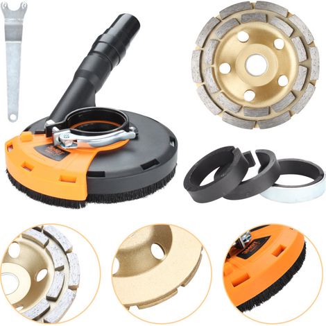 SWANEW Copertura antipolvere con mote e 4 giunti a cerniera 125mm/5inch protezione contro le polveri negli utensili (1/5)