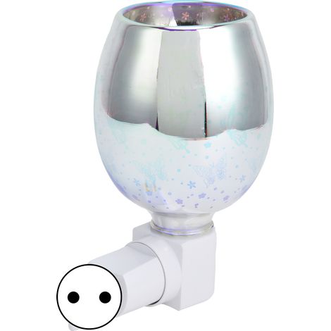 Bougie électrique sans fumée 3D, chauffe-cire à brancher, veilleuse pour chambre et salon, décoration, prise UE 220V (1/5)