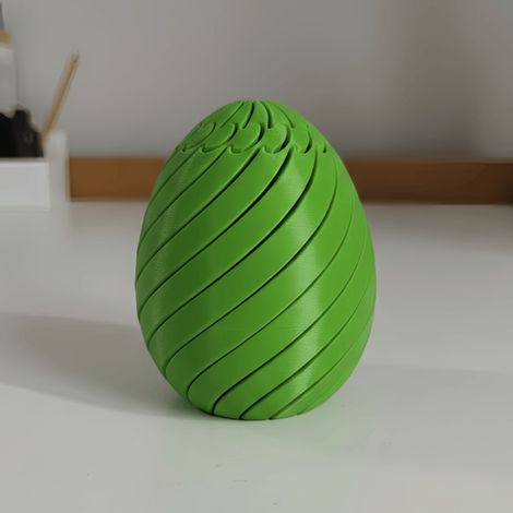 Nouvelle balle anti-stress imprimée en 3D, verte - Petite taille : 4,7 × 4,7 × 5,6 cm, environ 30 grammes