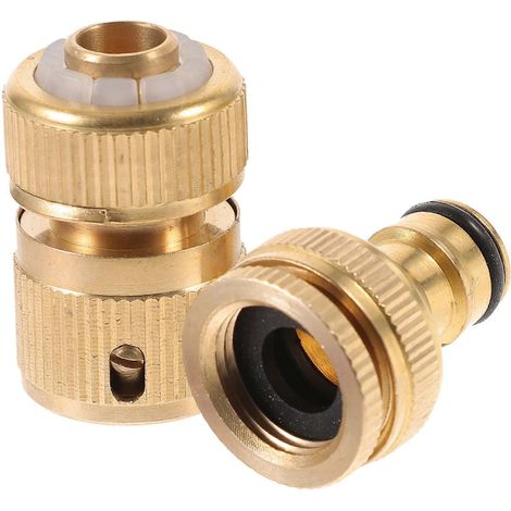 Raccord de rechange pour tuyau d'arrosage Connect, lot de 3 paires, conçu pour les bricoleurs, 44 x 27 mm, facile d'entretien. (1/5)