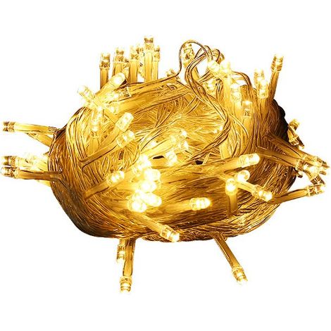 Guirlandes Lumineuses, 6M 40 Guirlandes Lumineuses Intérieur Extérieur, Lumières de Noël Blanc chaud, 8 Modes Fairy Lights Étanches pour Décorations