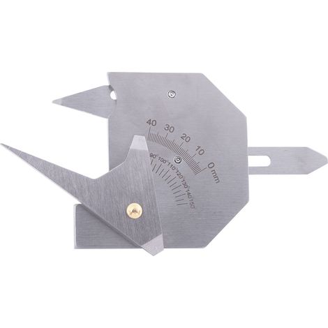 1 jauge de soudage en acier inoxydable HJC-40 pour surfaces soudées, joints et hauteur de contre-dépouille (1/5)