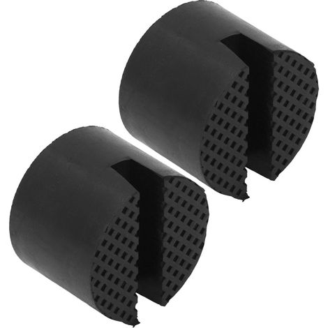 2 Stück Gummi-Wagenheberauflagen mit gerilltem Adapter, universell für Pkw und SUVs (1/5)