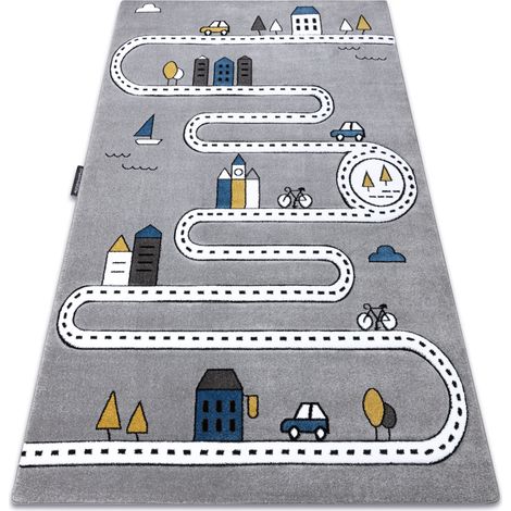 Carpet PETIT STREET STREETS grey grey 240x330 cm