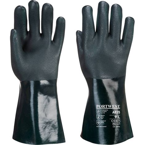 Gant PVC 35cm Doppel-Trempage Farbe: Grün Größe XL - Portwest