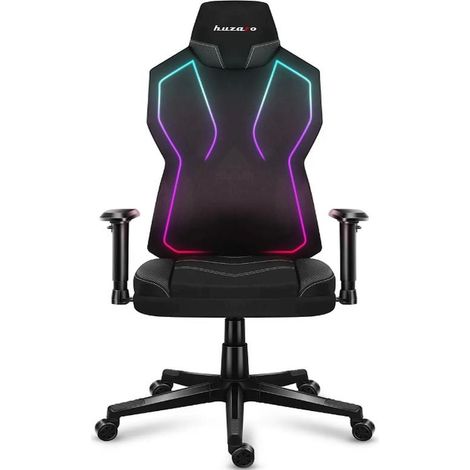 Sedia da gaming Huzaro Combat 6.2 nera con illuminazione RGB. (1/5)