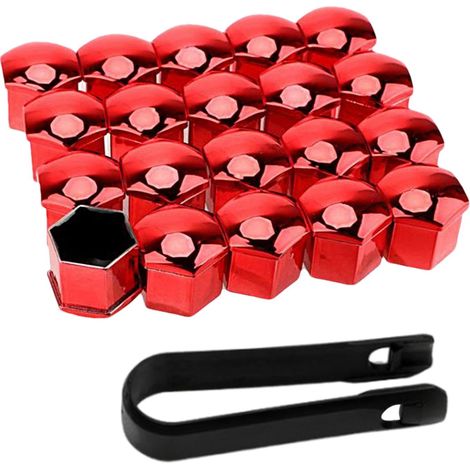 Cache-écrous universels pour roues de voiture, lot de 20, 21mm, pièces automobiles, écrous de roue. (1/5)