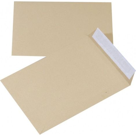 Buste marroni con nastro adesivo in silicone 176x250 mm, 10 pezzi