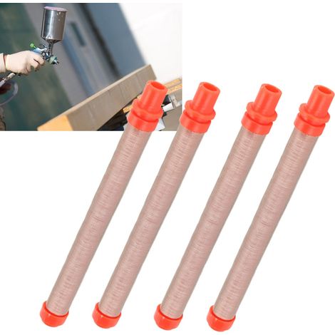 Filtre pour Pistolet Airless de Remplacement, Paquet de 10, Haute Efficacité 200 Mesh Rouge, Accessoire Peinture PC et Fer (1/5)