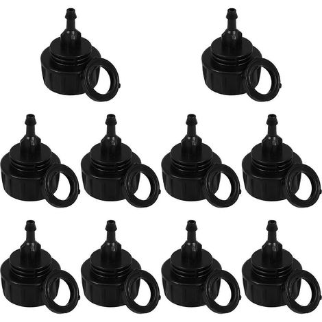 Adaptateur pour irrigation goutte à goutte, raccord de tuyau d'arrosage pour arrosage automatique (lot de 20). (1/5)