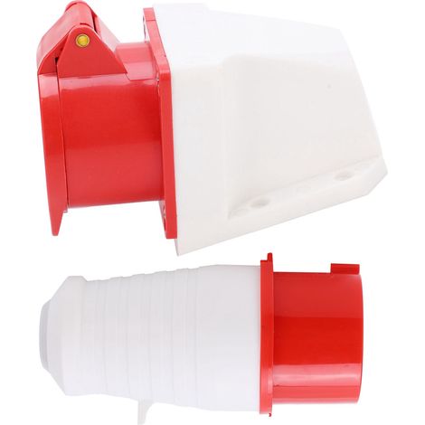 16-A-Industrie-Aufputzsteckdose, 5-polig, 3-phasig, IP44 wasserdicht, 220–380 V/240–415 V, 3P+N+E (1/5)
