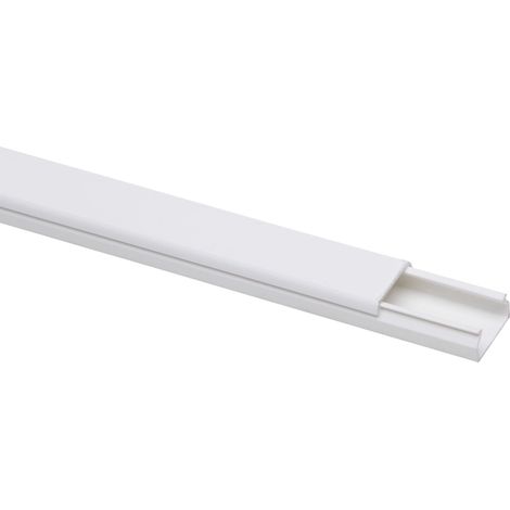 Kopp Kabelkanal 2 m 10 x 20 mm Weiß Kabelleiste mit Trennsteg (1/2)