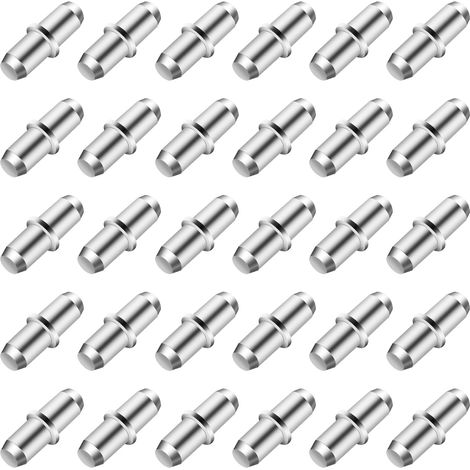Lot de 80 supports d'étagères 5 mm,broches de fixation pour étagères,supports de tablette d'armoire,idéal pour armoires de cuisine,bibliothèques,meubles en bois ou verre (1/5)