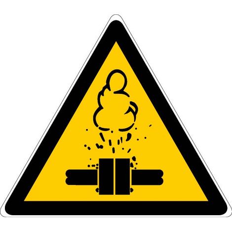 Panneau Danger vapeurs chaude - Rigide Triangle 100mm - 4180137
