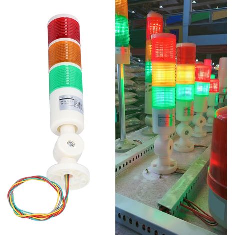 BERM® BEM-X-50-3T-D/Mehrschichtige LED-Signalleuchte mit Dauerlicht, klappbare Drehbankleuchte für Werkzeugmaschinen, dreifarbige Warnleuchte, 220 V Wechselstrom (1/5)