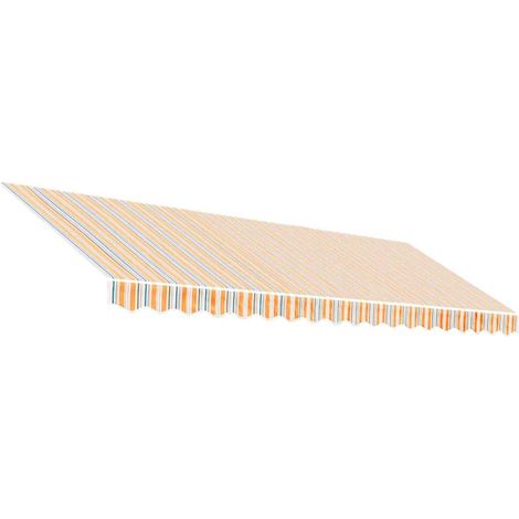 Tessuto di Ricambio per Tenda Strisce Multicolore 4,5x3 m (1/4)