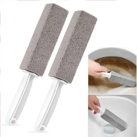 2er-Set Toilettenbürsten aus Sandstein – Toilettenreinigung – Haushaltsaccessoire