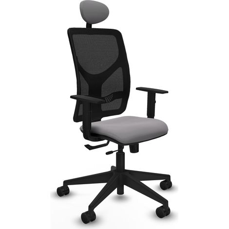 Silla de oficina piqueras y crespo Motilla negro reposacabezas ajustable (1/2)