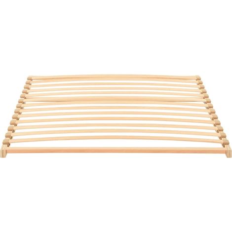 Maison Exclusive - Base a doghe Marrone 120 x 190 cm Legno massello di faggio (1/5)