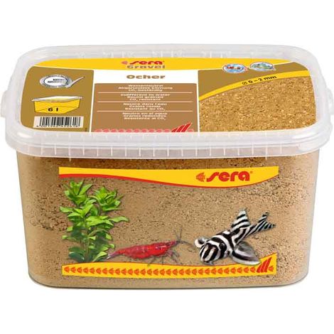 Acquario sera gravel 0-2 mm 6 l ocra
