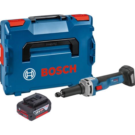 Bosch GGS 18V-23 LC Smerigliatrice diritta professionale a batteria 18 V senza spazzole + 1x batteria ricaricabile 4,0 Ah + L-Boxx - senza caricabatterie