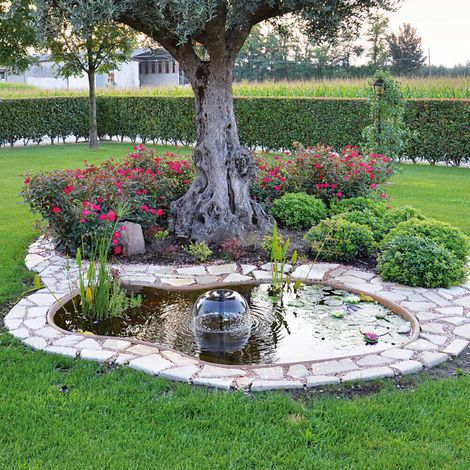 Laghetto Artificiale Roccia da Giardino 270x205x50 cm 1350 Litri (1/3)