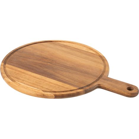 Fiorenza - Planche à pizza ronde 33 cm avec rigole et poignée (1/5)