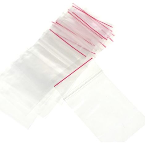 300 sachets transparents à fermeture zip - 4 x 6 cm