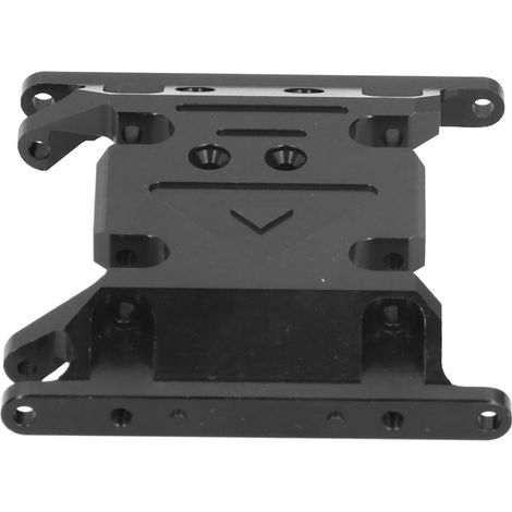 Support de boîte de vitesses en alliage d'aluminium, compatible avec les voitures RC Axial SCX10 II 90046, 90047 et 90075 (noir). (1/5)