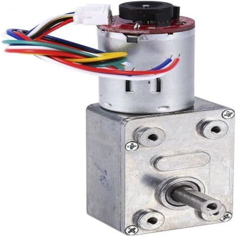 Moteur à engrenages à vis sans fin à turbine CC 12 V à couple élevé. encodeur robuste autobloquant. moteur électrique (10 tr/min)