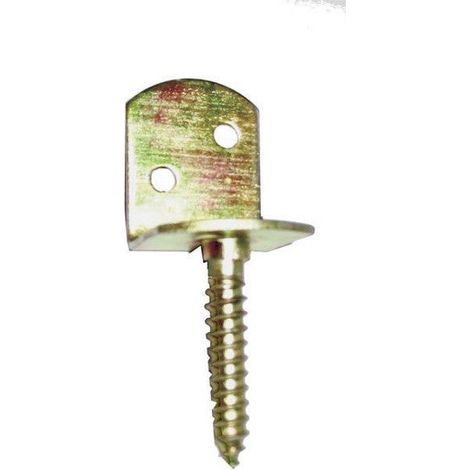 Soporte Para Valla De Madera Con Tornillo D1.5 Acero Zinc Blanco AFBAT