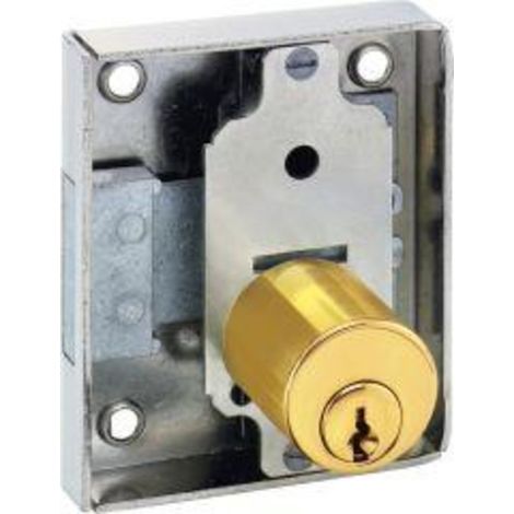 Serrure 'Š¢ pne cylindrique D25 mm rs cyl.mat.nickel (1/3)