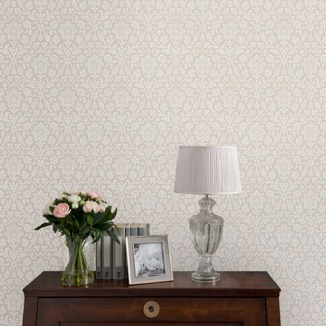 Papier peint intissé Laura Ashley Annecy Dove 1005 x 52cm Gris (1/5)