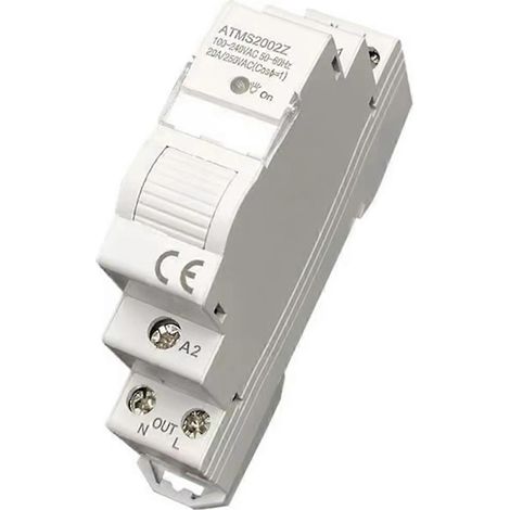 Relais temporisé Tuya Smart Life ZigBee 20A, montage sur rail DIN, surveillance de la consommation d'énergie, application de contrôle à distance, compatible avec Alexa Home. (1/5)