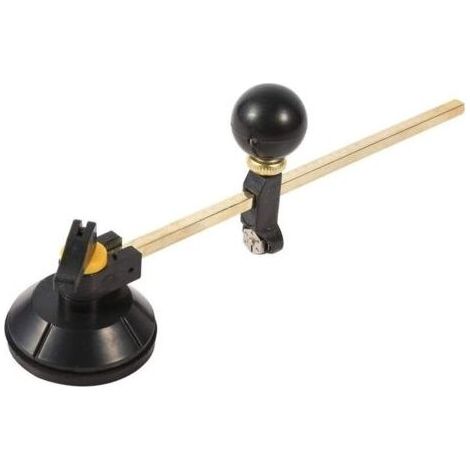 Coupe Verre Circulaire,1 PC Compas réglables Diamètre du cercle de coupe diamant 40 cm avec outils de coupe à ventouse pour les amateurs de coupe de verre professionnels (1/5)