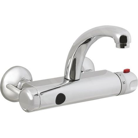 Sanela - Mitigeur thermostatique de lavabo, lavabo 230 V CA/24V CC, inox SLU 25 (1/2)