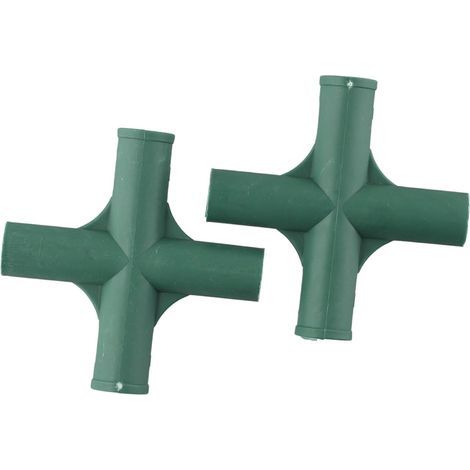 Connecteurs pour cadres de serre de jardin – Diamètre 19 mm – Raccords pour structures végétales – Résistants aux intempéries – Lot de 8 pièces (Modèle n°2) (1/5)